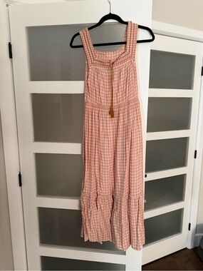 old navy pink gingham dress Fit & Flare Flutter-Sleeve Gingham Mini Dress